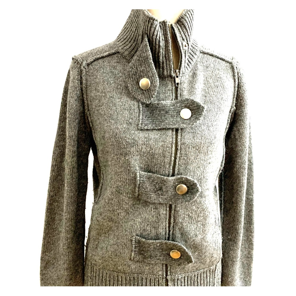 Banana Republic zip grey sweater